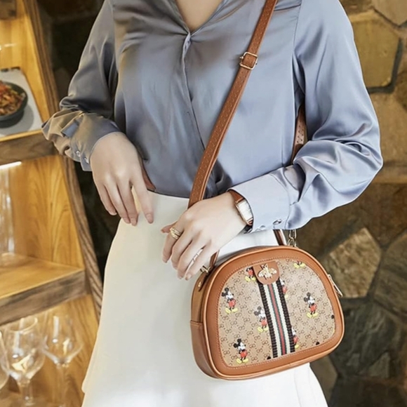 Mickey Mouse Dark Brown Crossbody Bag - Picture 2 of 9